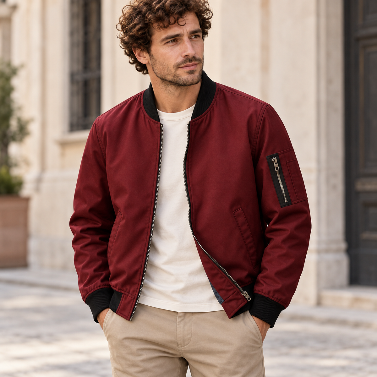 VALTORENI | CLASSICO — bomber classico — Rosso