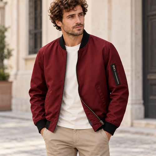 VALTORENI | CLASSICO — bomber classico — Rosso