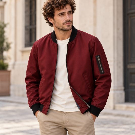 VALTORENI | CLASSICO — bomber classico — Rosso
