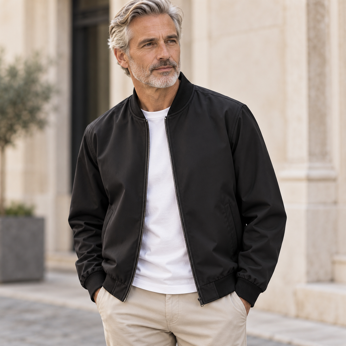 VALTORENI | ESSENZA — bomber comfort — Nero