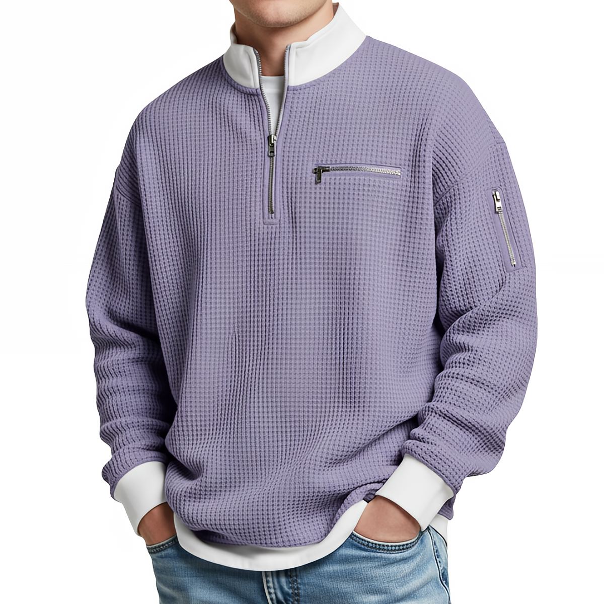 Loris · Maglia waffle · Viola