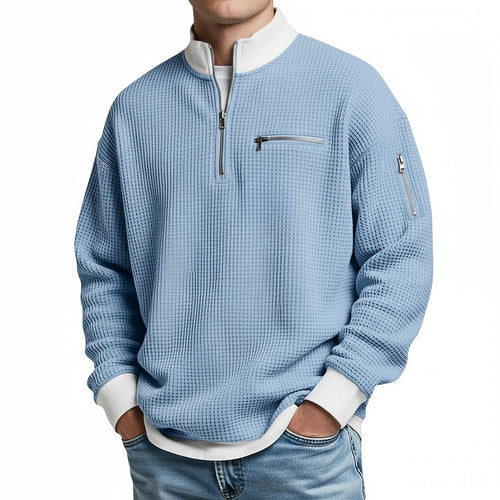 Loris · Maglia waffle · Azzurro