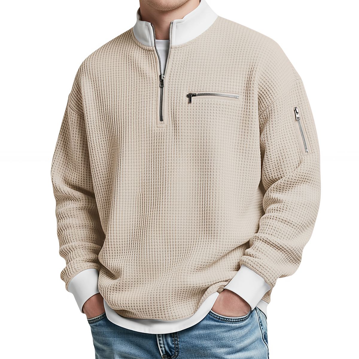 Loris · Maglia waffle · Beige