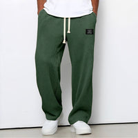 Levante · Pantaloni waffle con gamba ampia — Colore Verde scuro