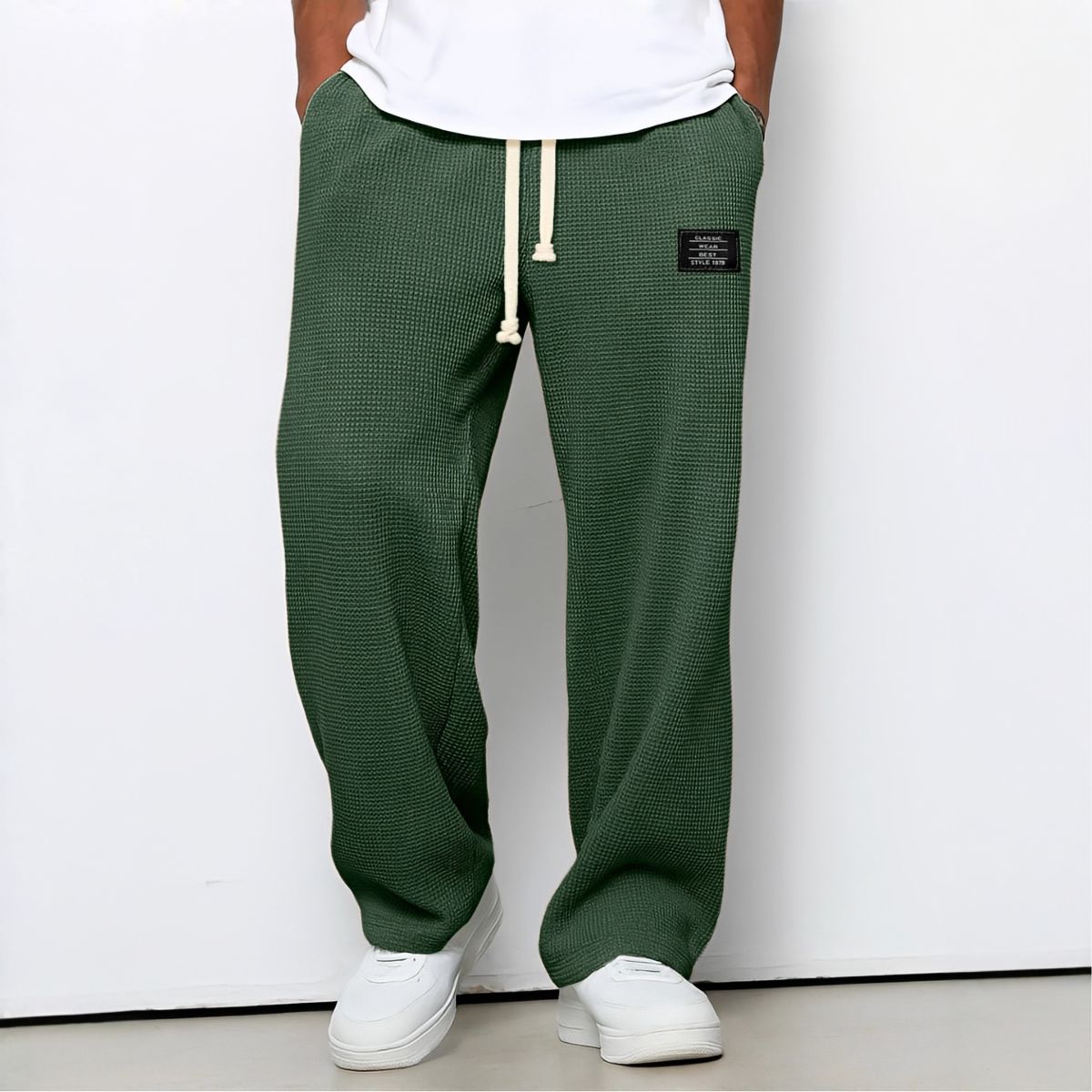 Levante · Pantaloni waffle · Verde scuro