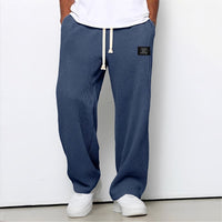 Levante · Pantaloni waffle con gamba ampia — Colore Blu