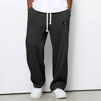 Levante · Pantaloni waffle con gamba ampia — Colore Nero