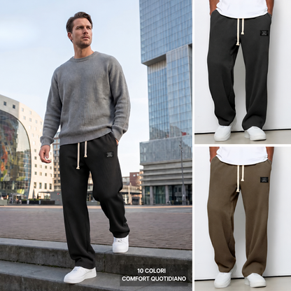 Levante · Pantaloni waffle con gamba ampia