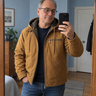 Foto condivisa dal cliente per Corrado · Giacca casual autunnale con cappuccio