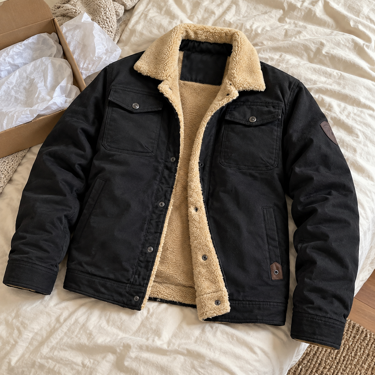 Montello · Bomber con interno effetto peluche · foto cliente