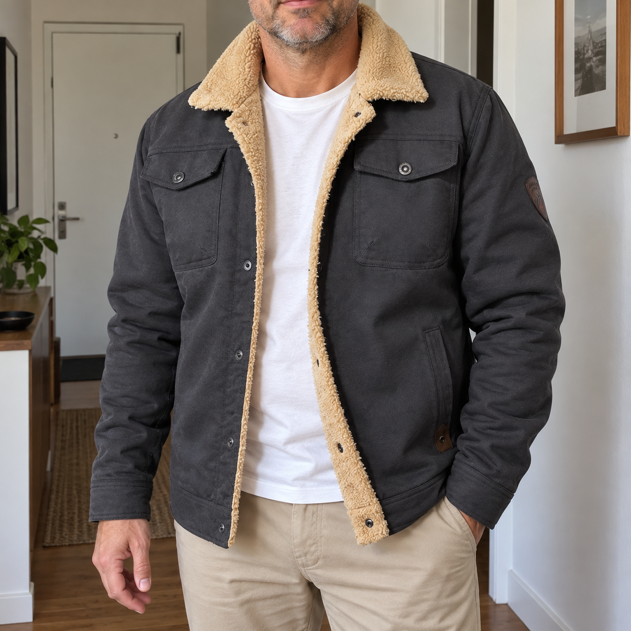 Montello · Bomber con interno effetto peluche · foto cliente