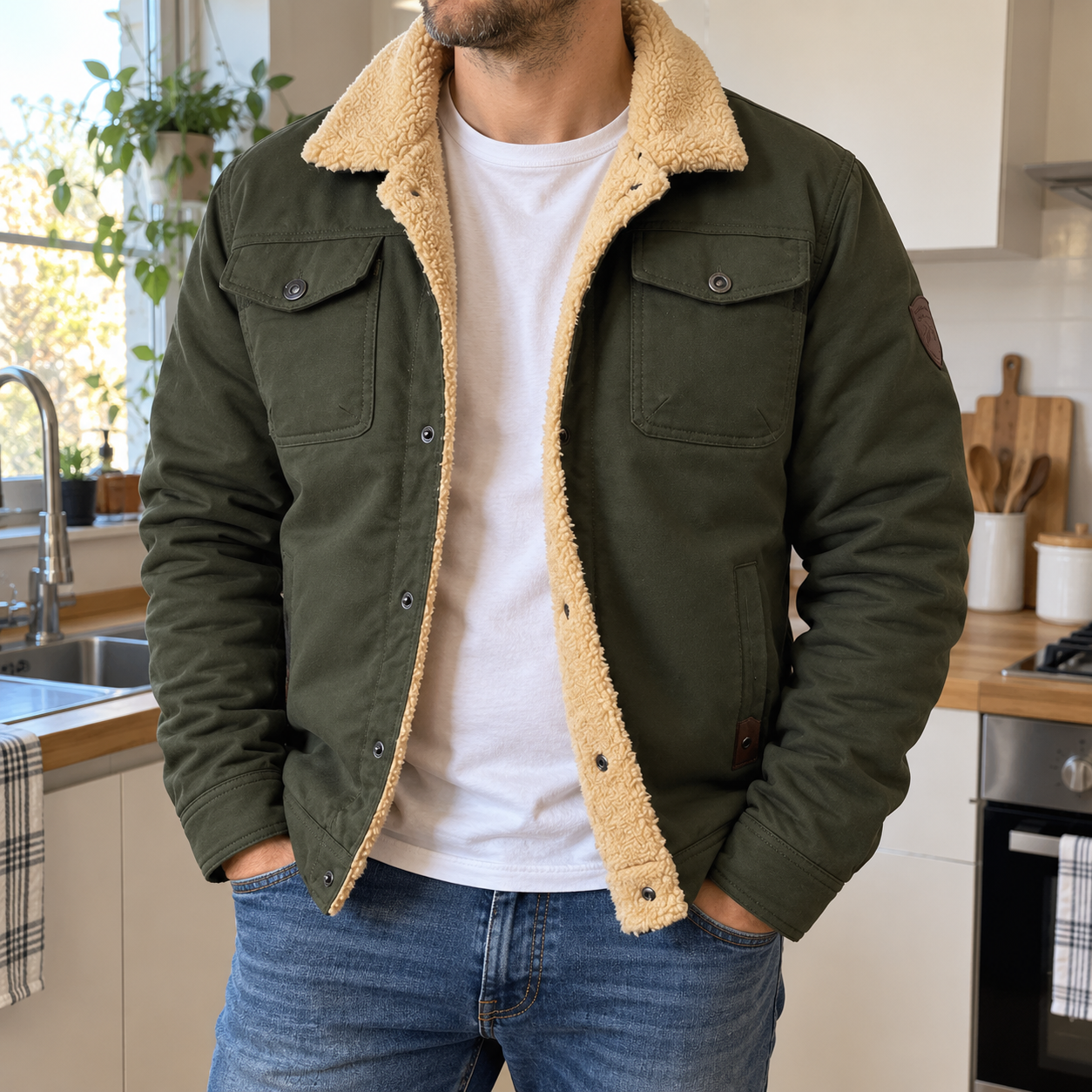 Montello · Bomber con interno effetto peluche · foto cliente