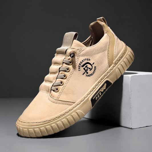 Sneakers urbane colore cachi